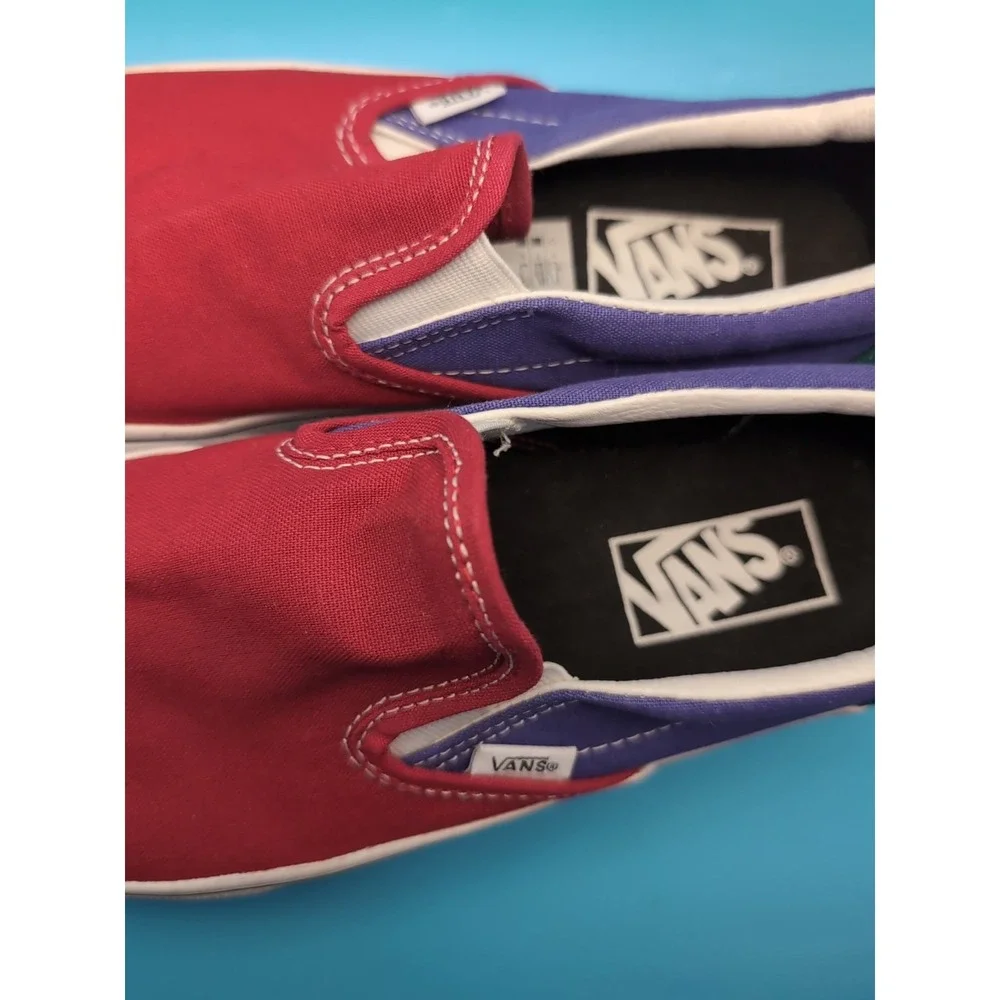 platform multicolor red purple green vans is mens‎ 6 women's 7.5